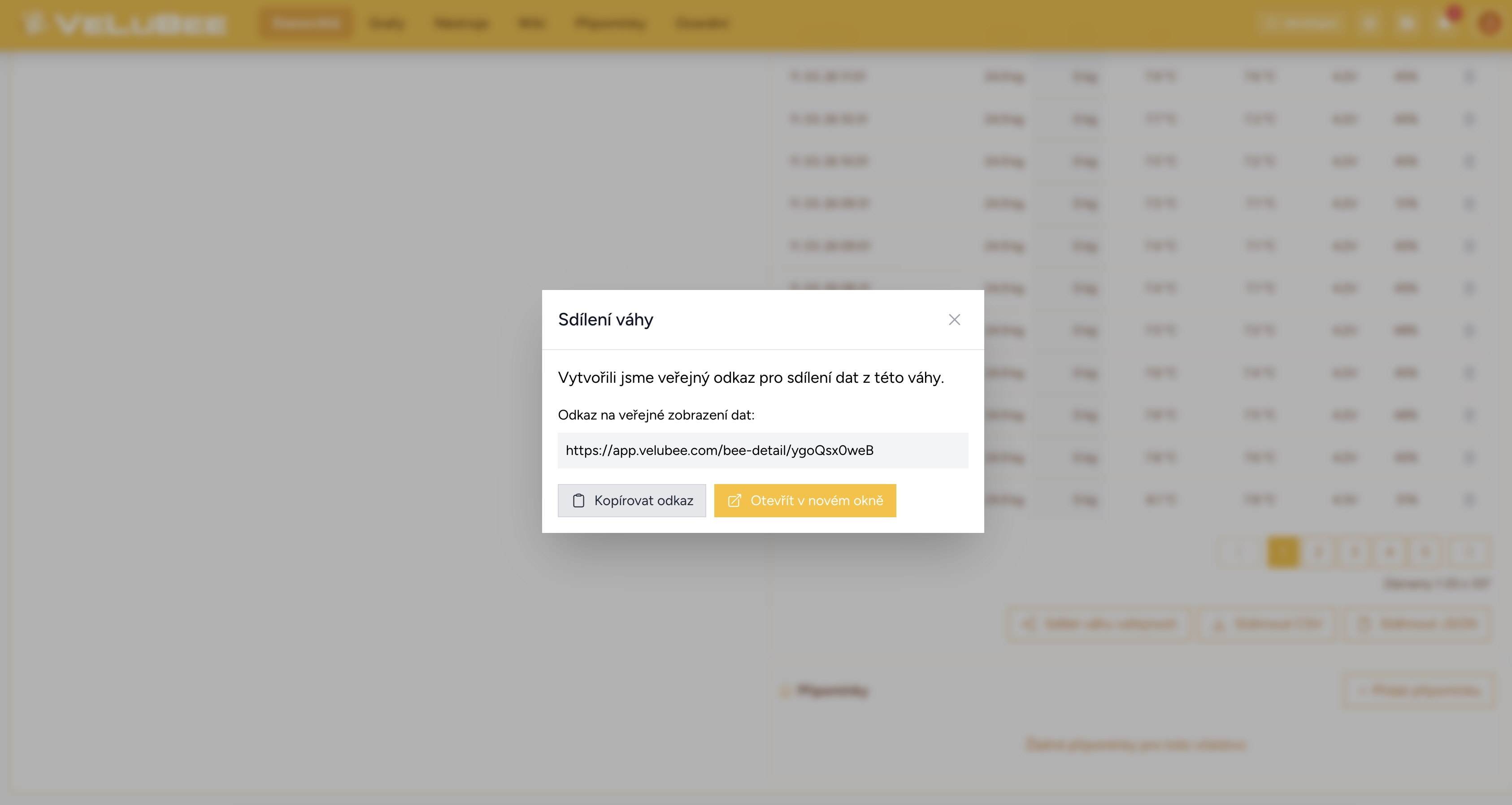 Widgets – Veřejné widgety a sdílení